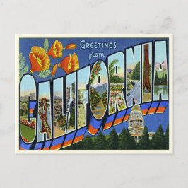 Vintage California vycard Vykort