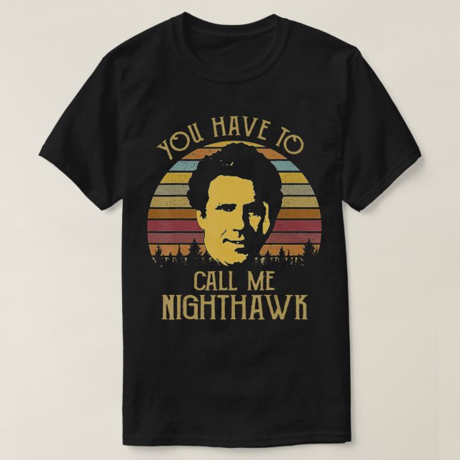 Vintage Call Nighthawk T Shirt (Design framsida)