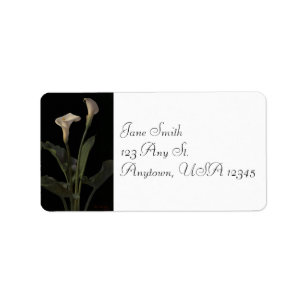 Vintage Calla Lilies Adressetiketter