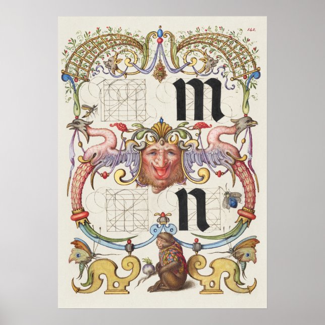 Vintage Calligraphy Poster (Framsidan)