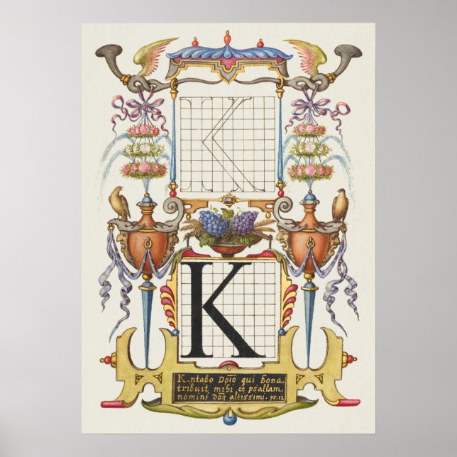 Vintage Calligraphy Poster (Framsidan)