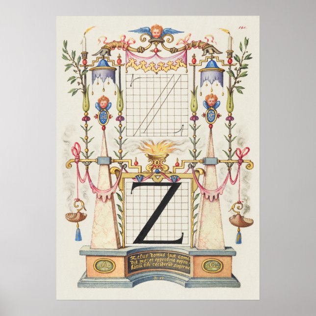 Vintage Calligraphy Poster (Framsidan)