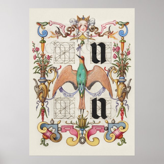 Vintage Calligraphy Poster (Framsidan)