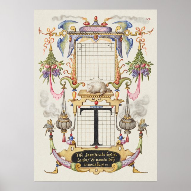 Vintage Calligraphy Poster (Framsidan)