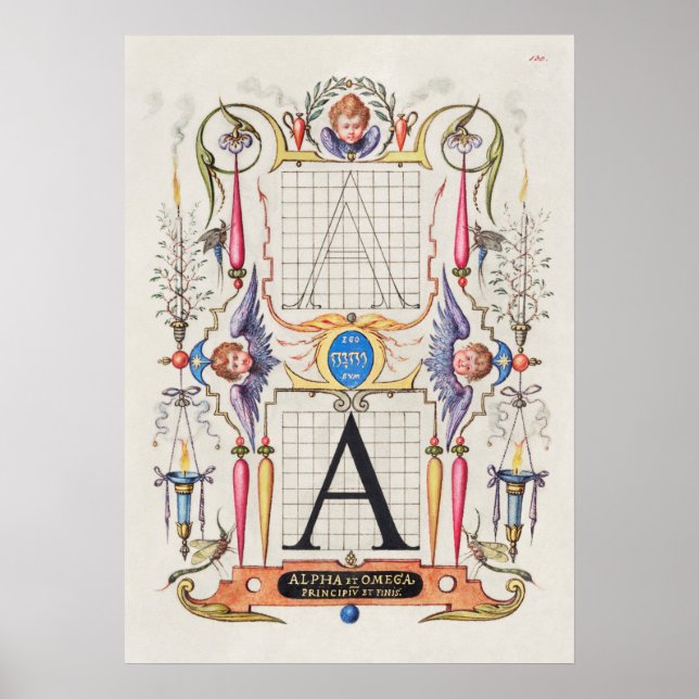 Vintage Calligraphy Poster (Framsidan)
