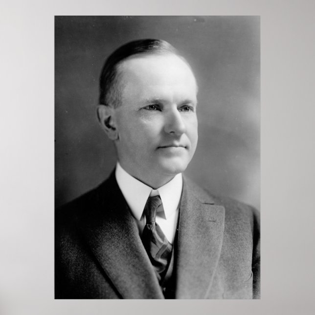 Vintage Calvin Coolidge Photograph Poster (Framsidan)