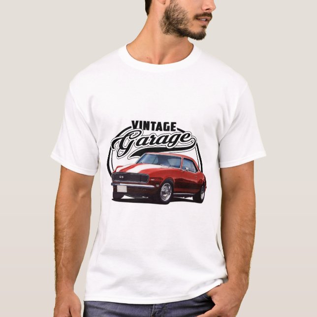 Vintage Camaros T Shirt (Framsida)