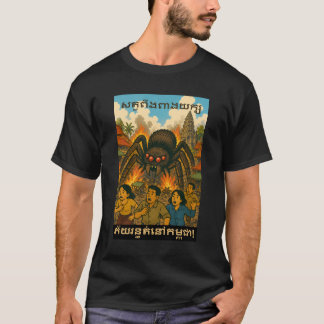 Vintage Cambodia Spider Retro Monster Art T Shirt