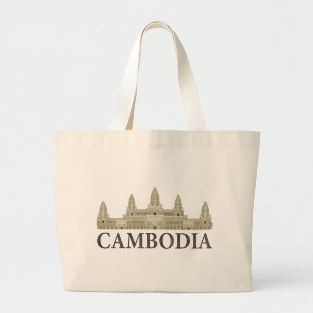 Vintage Cambodja Jumbo Tygkasse (Framsidan)