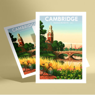 Vintage Cambridge Massachusetts Vykort