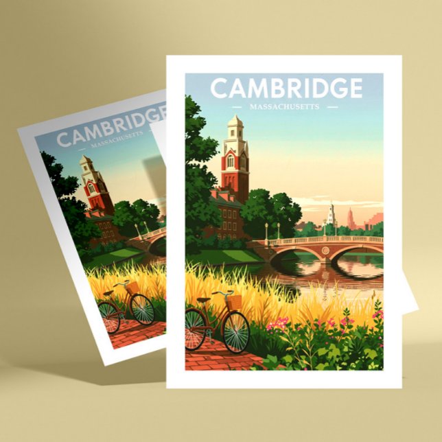 Vintage Cambridge Massachusetts Vykort (Skapare uppladdad)