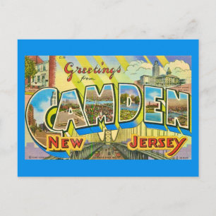 Vintage Camden New Jersey vykort