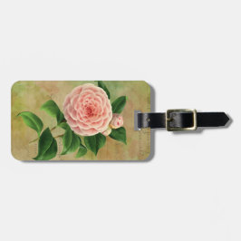 Vintage Camellia Fransk Botanisk Personlig Bagagebricka