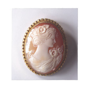 Vintage Cameo Women silhouette Anteckningsblock