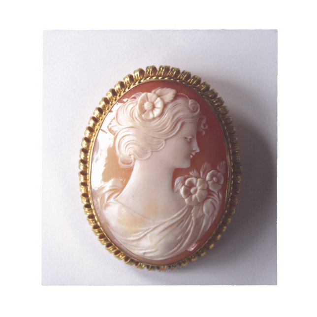 Vintage Cameo Women silhouette Anteckningsblock (Framsida)
