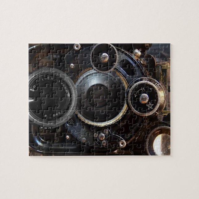 Vintage Camera Antique Photography Pussel (Horisontell)