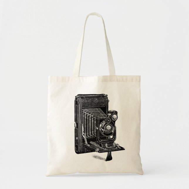 Vintage Camera Bag Tygkasse (Framsidan)