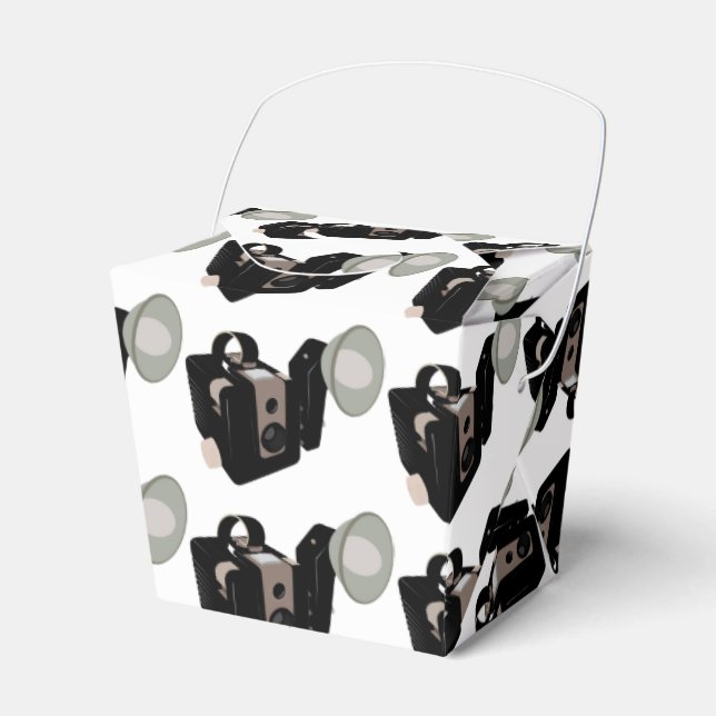 Vintage Camera teckning Presentaskar (Framsidan Sidan)