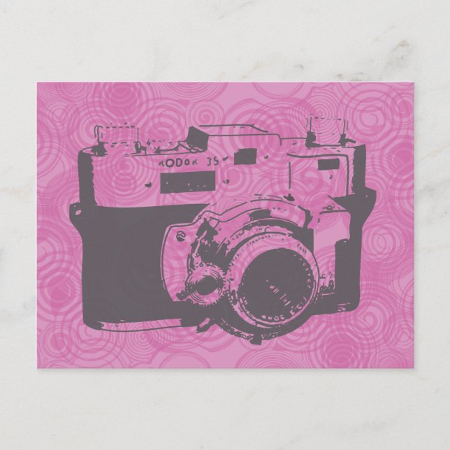 Vintage Camera-vykort Vykort (Framsida)