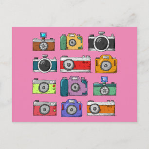 VINTAGE CAMERAS POSTCARDS VYKORT