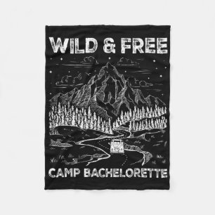 Vintage Camp Möhippa Matchande Vilda Retro Fleecefilt