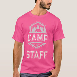 Vintage Camp-personalens sommarcampingvärdbesättni T Shirt