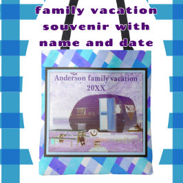 Vintage Camper Family Vacation Äventyr Tygkasse