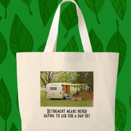 Vintage Camper Pension Tote Jumbo Tygkasse