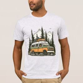 Vintage Camper Van Road Resa Tee: Perfekt Gift T Shirt