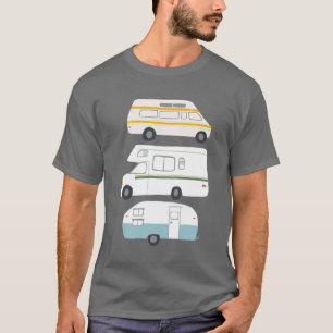 Vintage campervan-släpvagnens vanliv RV T Shirt