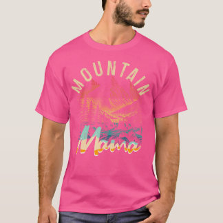 Vintage Camping Hiking Mountain Mamma Retro Advent T Shirt