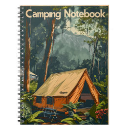 Vintage Camping in Jungle Anteckningsbok