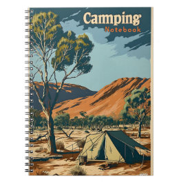Vintage Camping Outback Australia Anteckningsbok