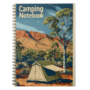 Vintage Camping Outback Australia Anteckningsbok