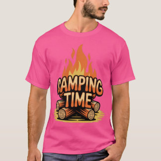 Vintage "Camping Time" Firewood T Shirt