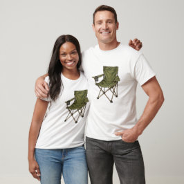 Vintage campingstol i fällbar design Retro utomhus T Shirt