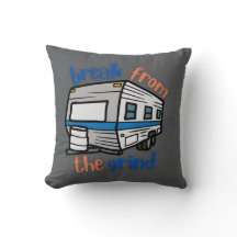 Vintage Campingvagn Kudde
