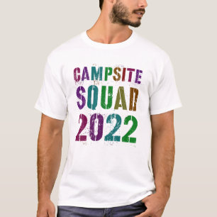 Vintage CAMPSITE SQUAD 2022 Sommarkonsultföretaget T Shirt