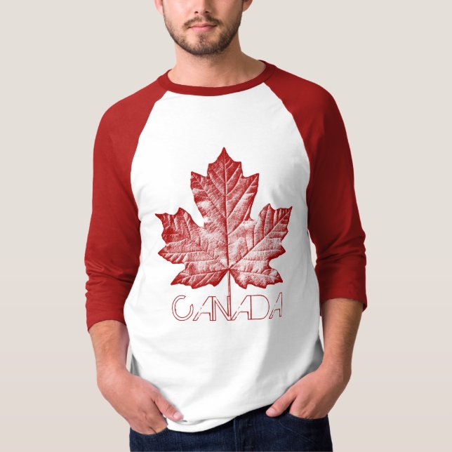 Vintage Canada Coola Anpassningsbar Baseball Shirt T (Framsida)