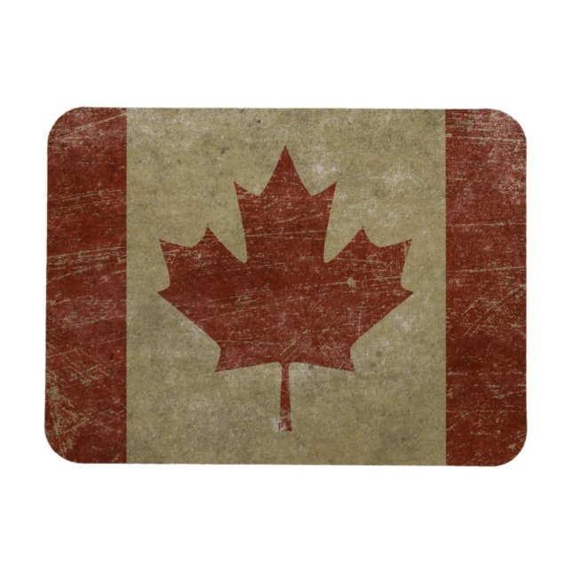 Vintage Canada Flagga Magnet (Horisontell)