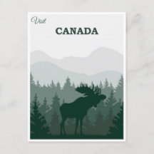 Vintage Canada Nature Moose Travel