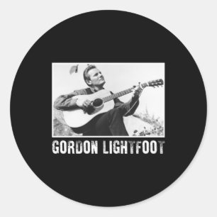 Vintage Canada Singer Gordon Lightfoot Runt Klistermärke