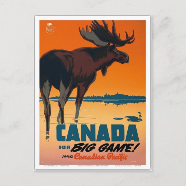 Vintage Canada Travel Retro Vykort (Framsida)