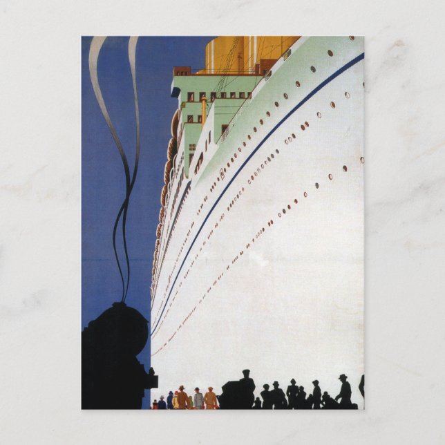 Vintage Canadian Cruise Linjer Travel Postcard Vykort (Framsida)