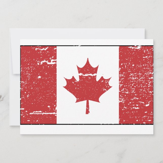 Vintage Canadian Flagga (Framsida)