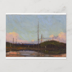 Vintage Canadian Ligcape Tom Thomson Art Evening Vykort