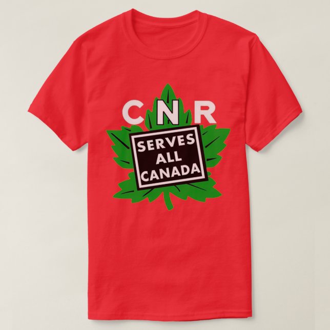 Vintage Canadian National Railways 1 T Shirt (Design framsida)