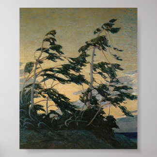 Vintage Canadian Painting Tom Thomson Gräs Island Poster