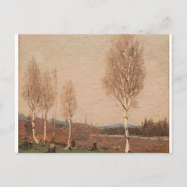 Vintage Canadian Rural Scene Tom Thomsons Birches Vykort