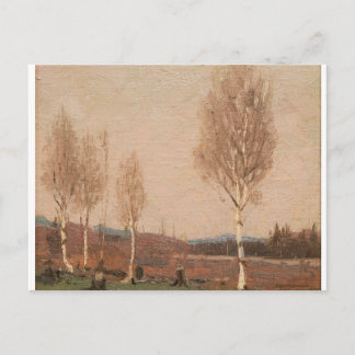 Vintage Canadian Rural Scene Tom Thomsons Birches Vykort